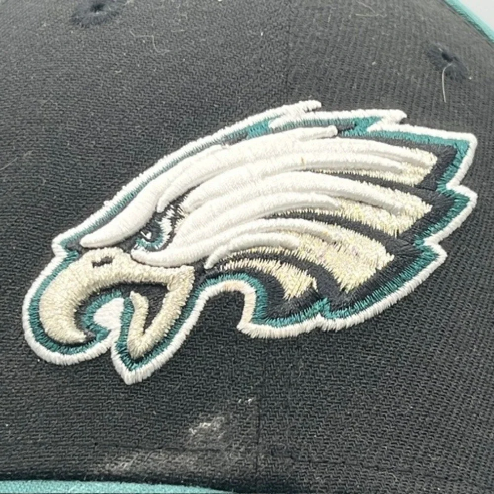 New Era‎ Philadelphia Eagles 39THIRTY NFL Hat Mens Medium Large Green Black Cap
